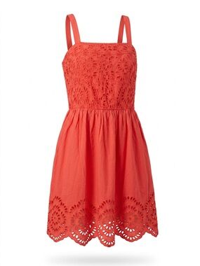 ' Coral Eyelet Sundress with Straps